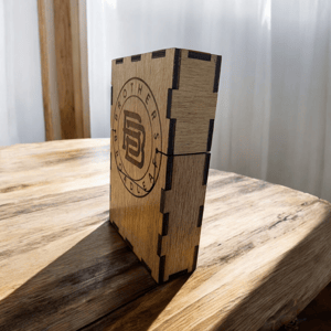 Image of Personalized Wooden Travel Cigar Box, Travel Cigar Case, Handmade *NOT CUSTOMIZABLE*