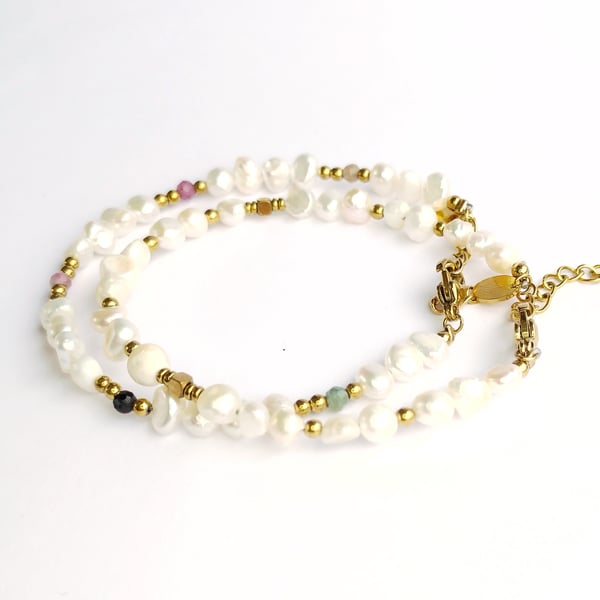 Image of Bracelet perles d'eau douce