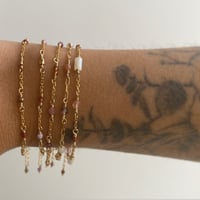 Image 4 of ELZA - Bracelets Pierres - Collection Rose orangés
