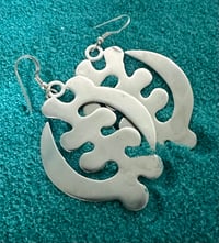 Gye Nyame Large Earrings (925 Sterling Silver)