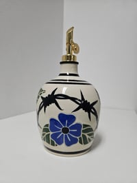 Image 3 of Oil Bottle 5 - Flowers & bared wire
