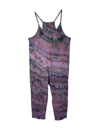 Image 8 of S/M Cotton Blend Knit Pocket Jumpsuit in Muted Agate Ice Dye