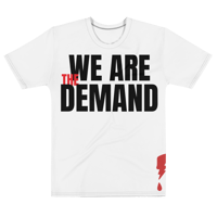 Image 1 of WE ARE THE DEMAND white t-shirt