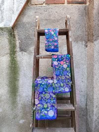 Image 6 of Pañuelo HORTENSIAS azul