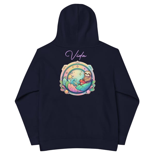 Image of Pastel Por Vida Kids fleece hoodie