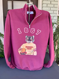 Image 1 of Swag Thee Maroon Tiger Quarter-zip - Morehouse