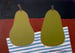 Image of Pears on a Striped Paper Bag