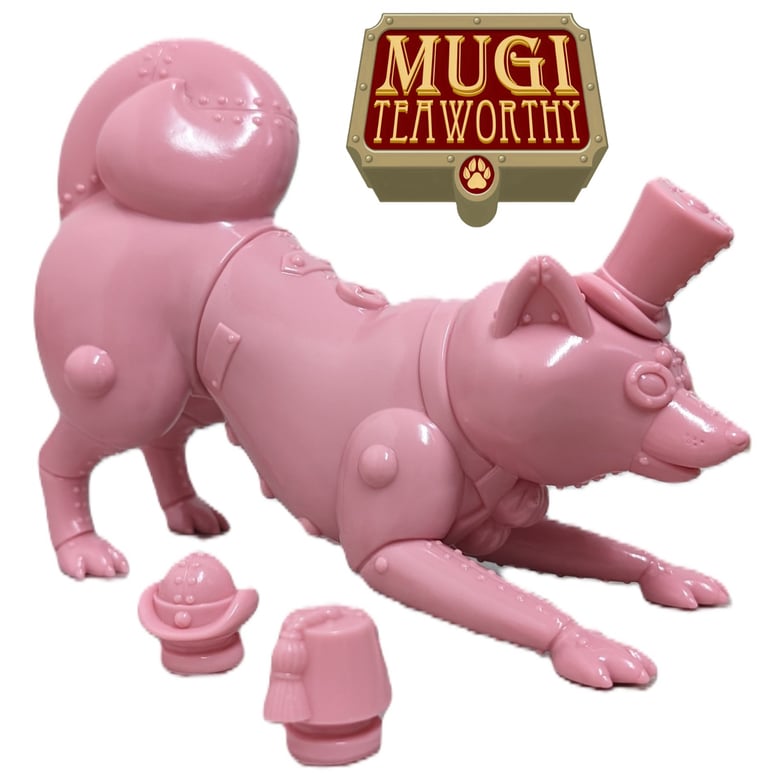 Image of Mugi Teaworthy Pink  Edition - Japanese Sofubi Figure *LAST ONE*