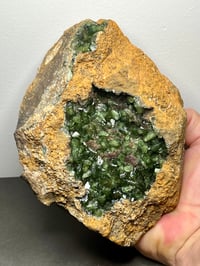 Image 6 of Ludlamite Crystal Geode Cluster Specimen | Brazil #2852