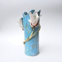 Image 2 of magnolia vase (blue)