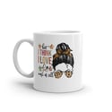 I think I love fall, White glossy mug