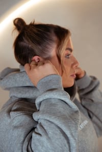 Image 2 of UPerform Oversize Hoodie-  Grey Core Marl