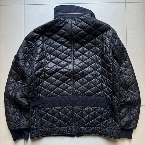 Image of AW 2010 Stone Island Mussola Gommata Quilted Jacket, Size Medium