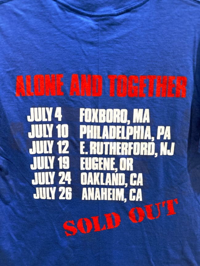 Grateful Dead 1987 Dylan & The Dead T-Shirt - Size M