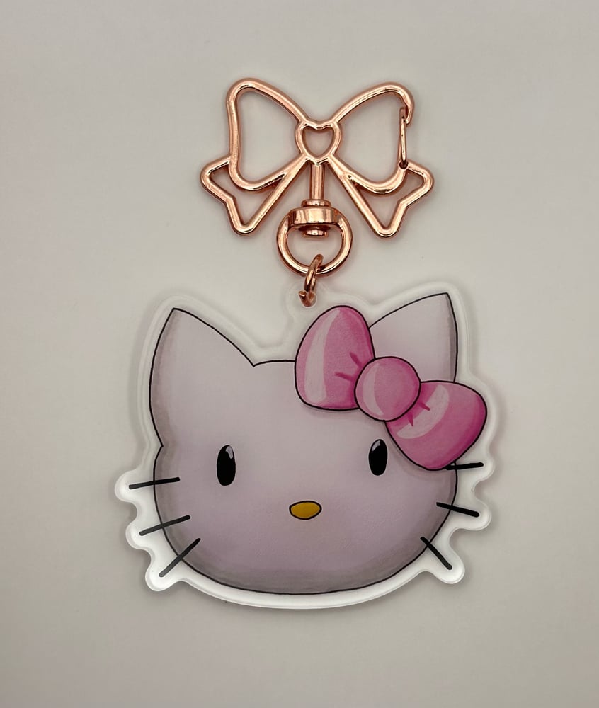 Image of Hey Kitty Acrylic Keychain 