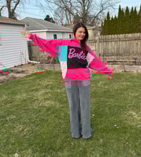 Image of Large Barbie Patchwork Hoodie