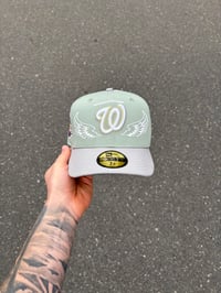 Image 4 of GREEM BRIM  EMERALD WASHINGTON NATIONALS CUSTOM FITTED CAP