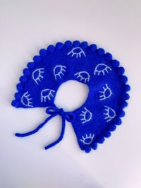 Image 1 of Dark Blue Evil Eye Bubble Collar