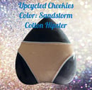Image 2 of Upcycled Cheekies- Colors: Sandstorm and French Muave