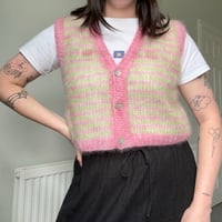 Image 6 of Stargazer Lily Button Front Mohair Vest