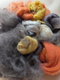 Image 6 of Regal Moth Inspired Fiber Kit For Blending, Carding, Spinning, Felting