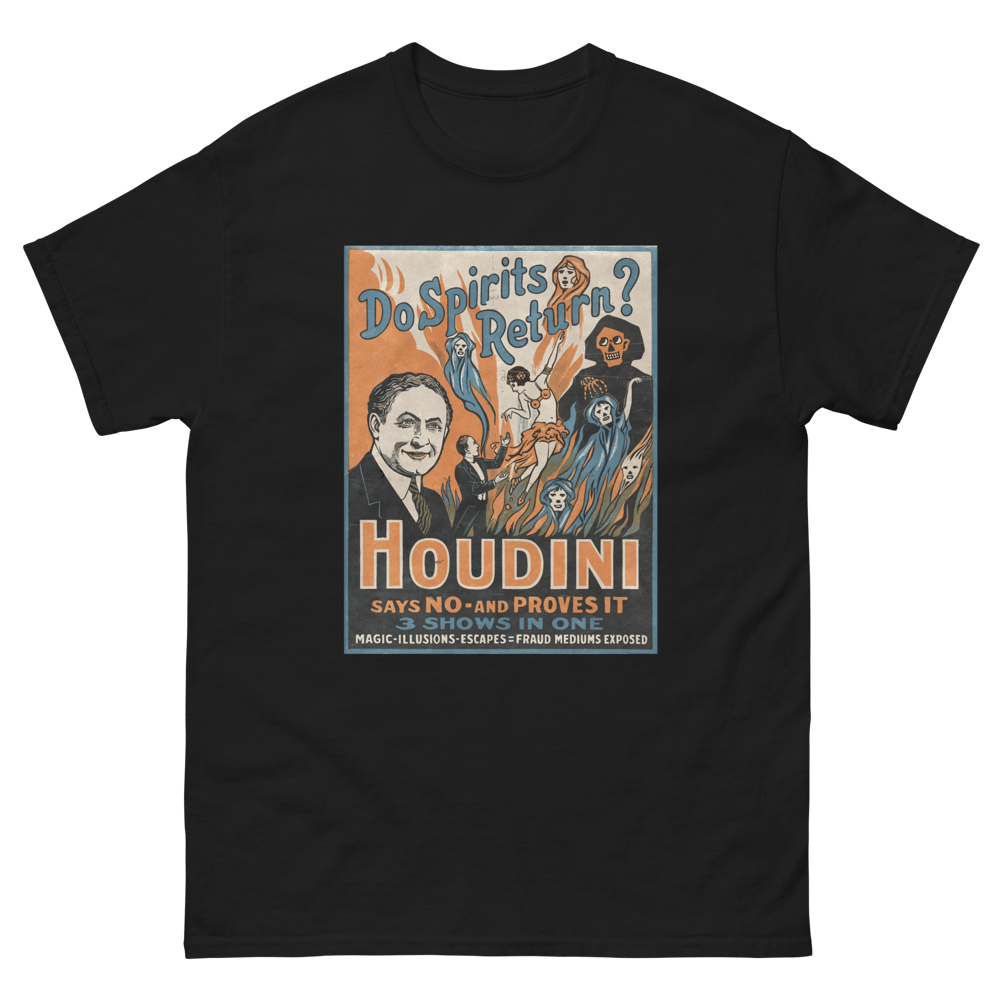 Image of Halloween Do Spirits Return Vintage Houdini Poster tee