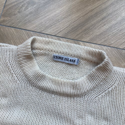 Image of AW 1999 Stone Island Embroidered Wool Sweatshirt, size large