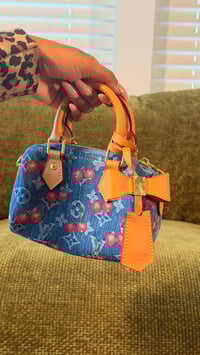 Image 1 of LVTM Denim Cherry Speedy 