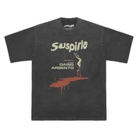 Image 5 of Suspiria Dario Argento Premium T-Shirt – Washed Black Unisex Horror Movie Tee for Men & Women
