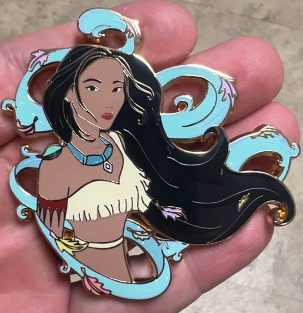 Pocahontas Princess outlet Mononoke Crossover Fantasy Pin