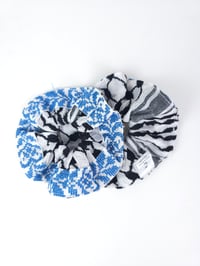 Image 6 of Large Keffiyeh Scrunchies Blue/Green
