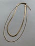Gold Layered Herringbone Necklace Image 3
