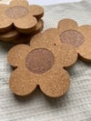 Daisy Cork Coaster 