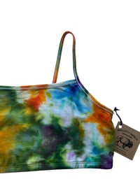 Image 5 of L/XL (40) Bralette in Bright Blooms Watercolor Ice Dye