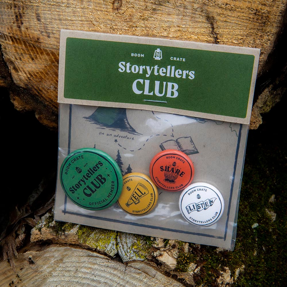 Image of Boom Crate Storytellers Club Button Pack