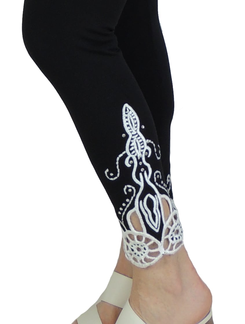 Black Crop Richelieu FW6023