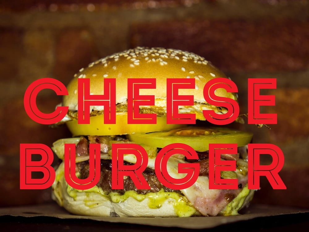 Image of CHEESE BURGUER