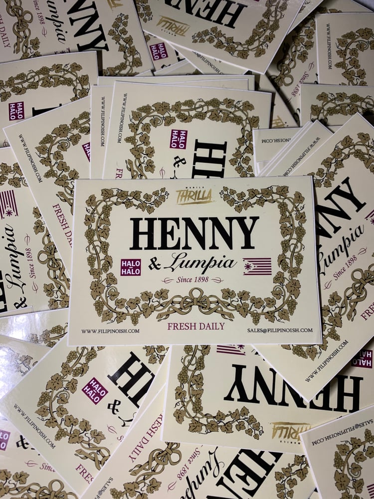 Image of 8 pack Henny&Lumpia stickers 
