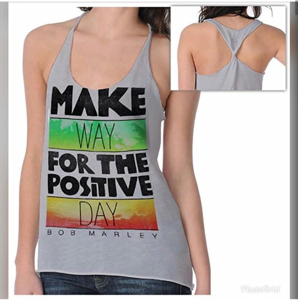 Positive Day Bob Marley ladies top