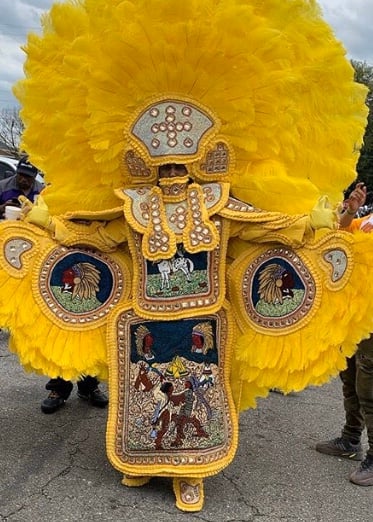 Mardi Gras Indian (Yellow)