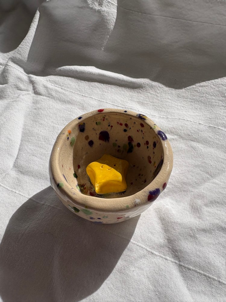 Image of speckled star cup