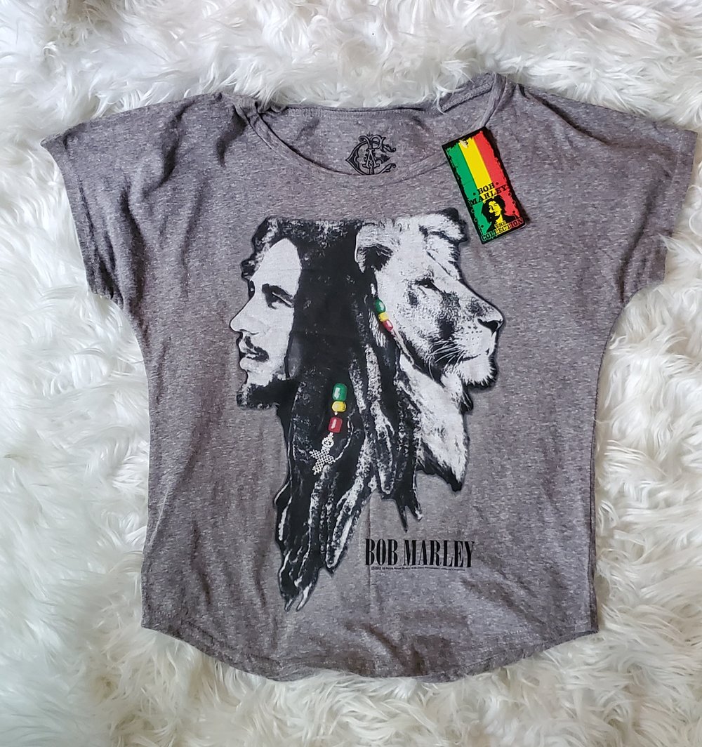 Iron Lion Zion Bob Marley Ladies Tee