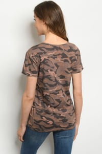 Image 4 of Criss Cross Camo Top