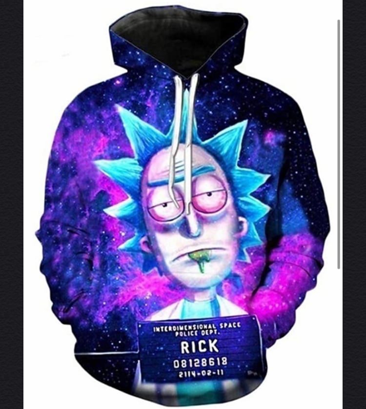 cool rick and morty hoodies