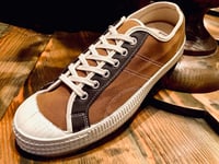 Image 2 of VEGANCRAFT vintage lo top canvas + leather sneaker made in Slovakia 