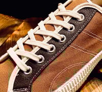 Image 3 of VEGANCRAFT vintage lo top canvas + leather sneaker made in Slovakia 