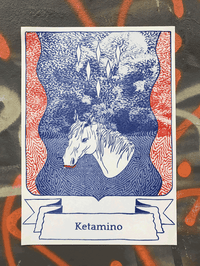 'Ketamino' Riso Poster, Part of the Pseudo Europa series