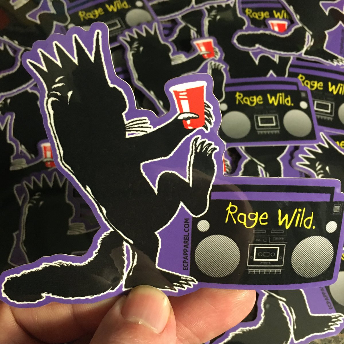 “Rage Wild”- Die-Cut Sticker