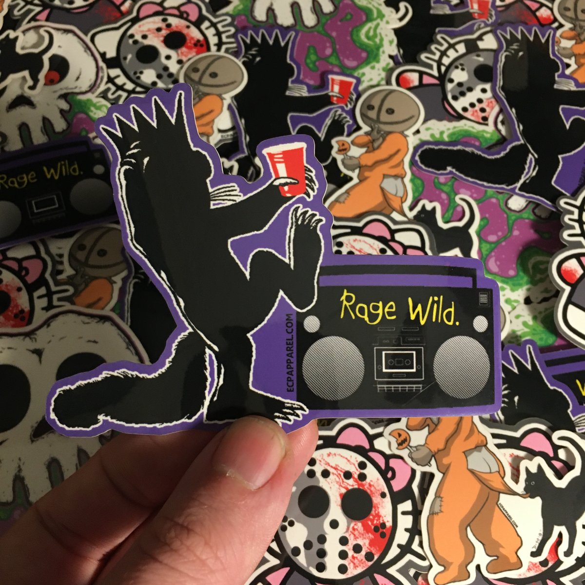 “Rage Wild”- Die-Cut Sticker