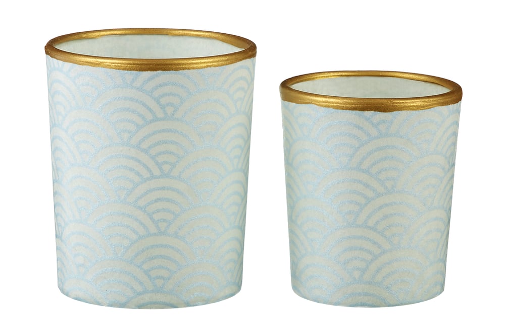 Image of Candle holders * Silver waves